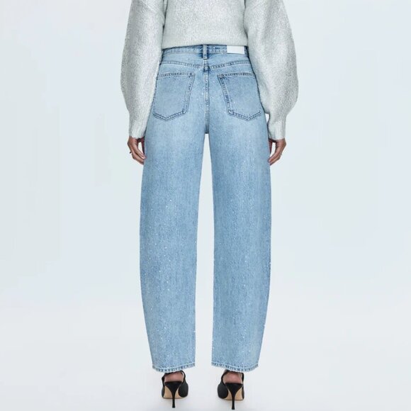 (Pistola) Wes High Rise Barrel Jean in Glitz - Picture 6 of 13